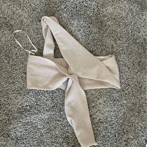 Princess Polly Tan One-Shoulder Bra Top